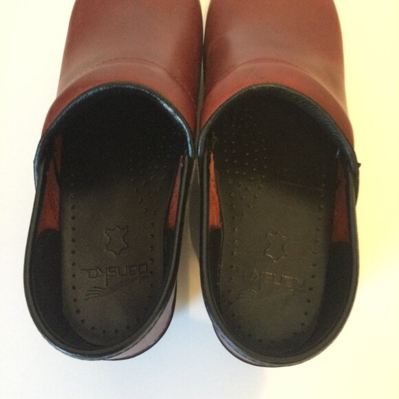Dansko Brick Red Clogs - Picture 7 of 8